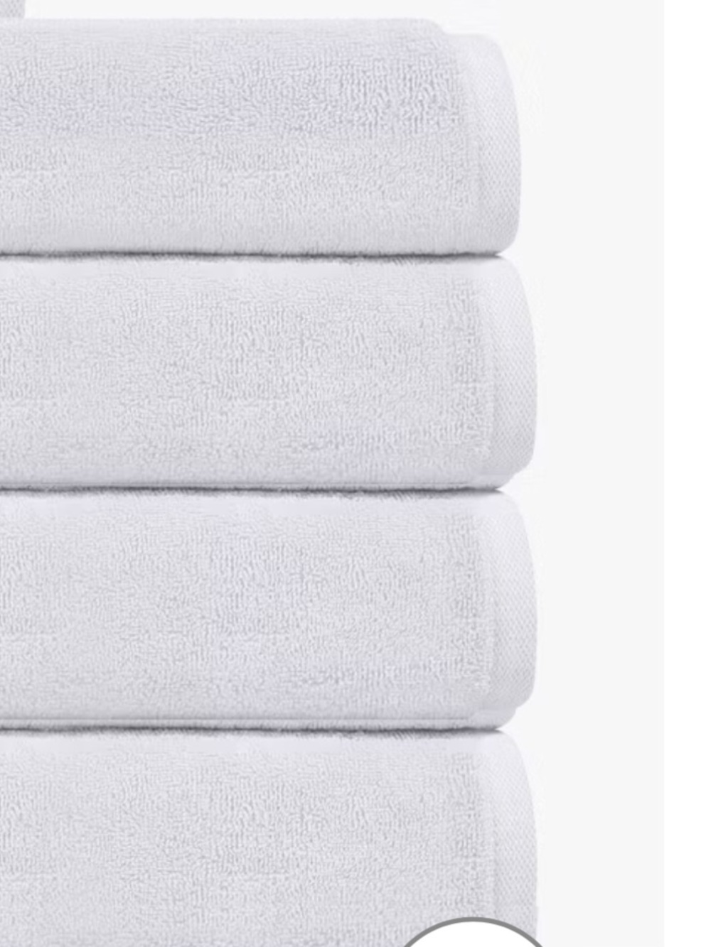 Depera Home 4 Piece  Puresoft Turkish Hand Towel Set White, NEW with tags - Picture 2 of 7